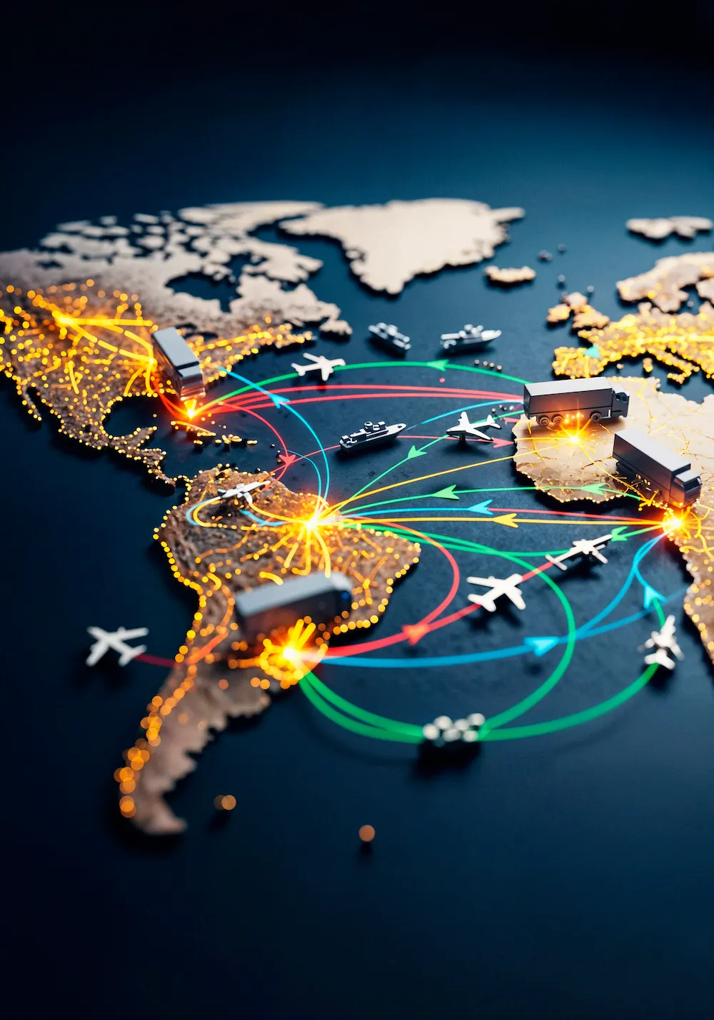 Global logistics transportation network